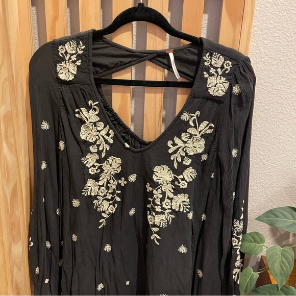 S Free People Sweet Tennessee Floral Tunic - Picture 4 of 4